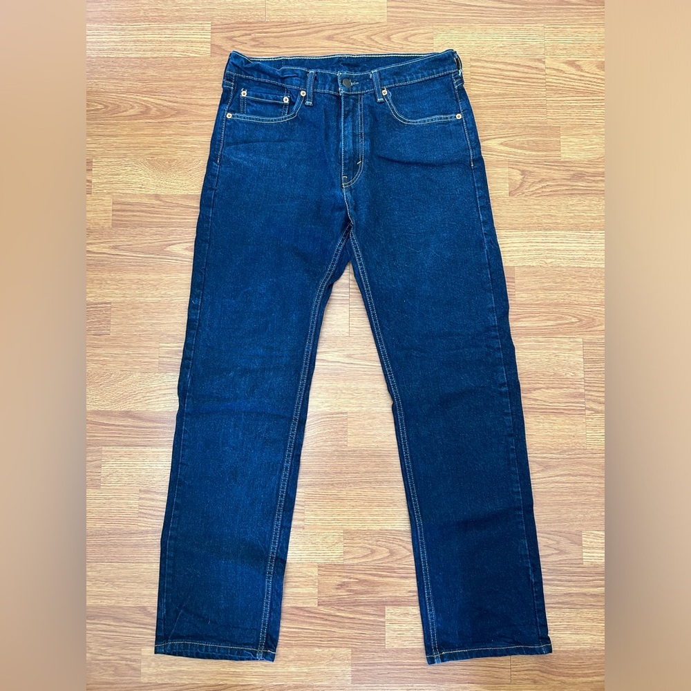 Men’s Levi’s 505 Straight Leg Blue Jeans 32x31 EUC - Picture 2 of 11